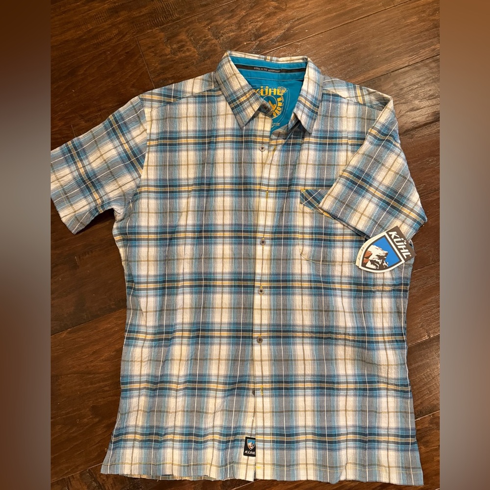 Kuhl Stallion #7155 Plaid Short Sleeved Shirt